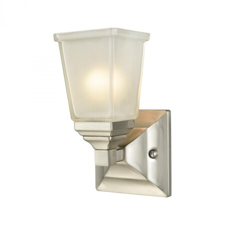 Thomas Sinclair 1-Light for the Bath in Brushed Nickel with Frosted Glass CN573171